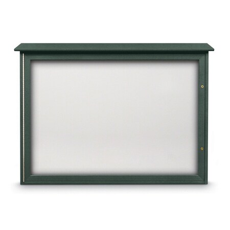 United Visual Products Outdoor Enclosed Combo Board, 72"x36", Bronze Frame/Burgundy & Cinnabar UVCB7236ODBZ-BURGUN-CINNABA